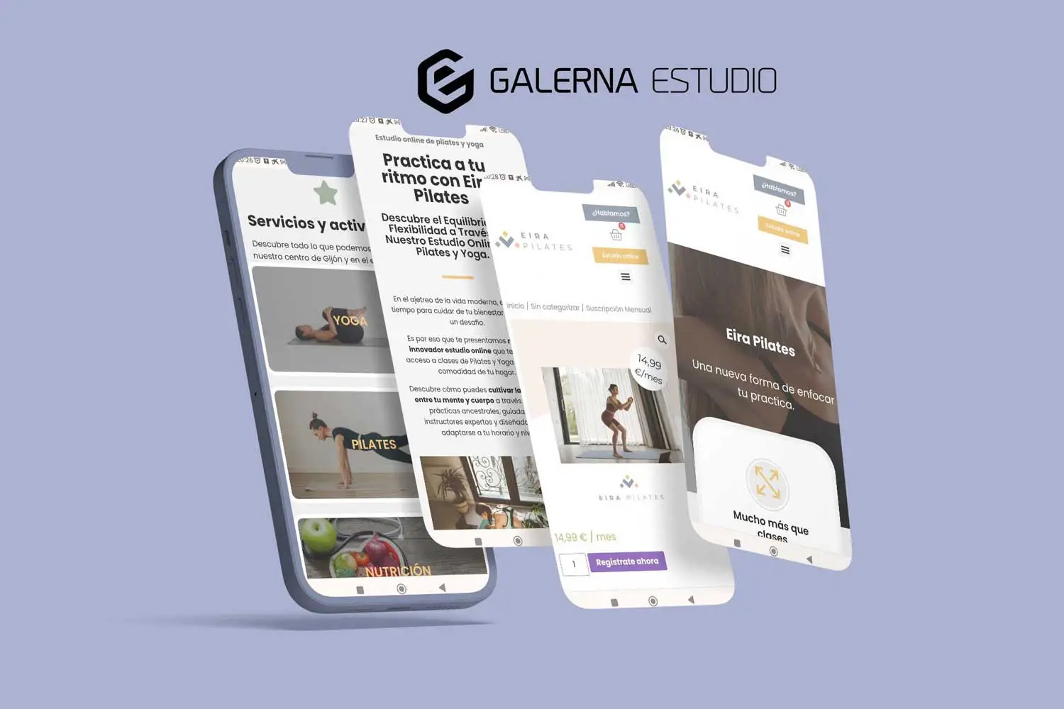 Diseño web Wordpress responsive Pilates Gijón