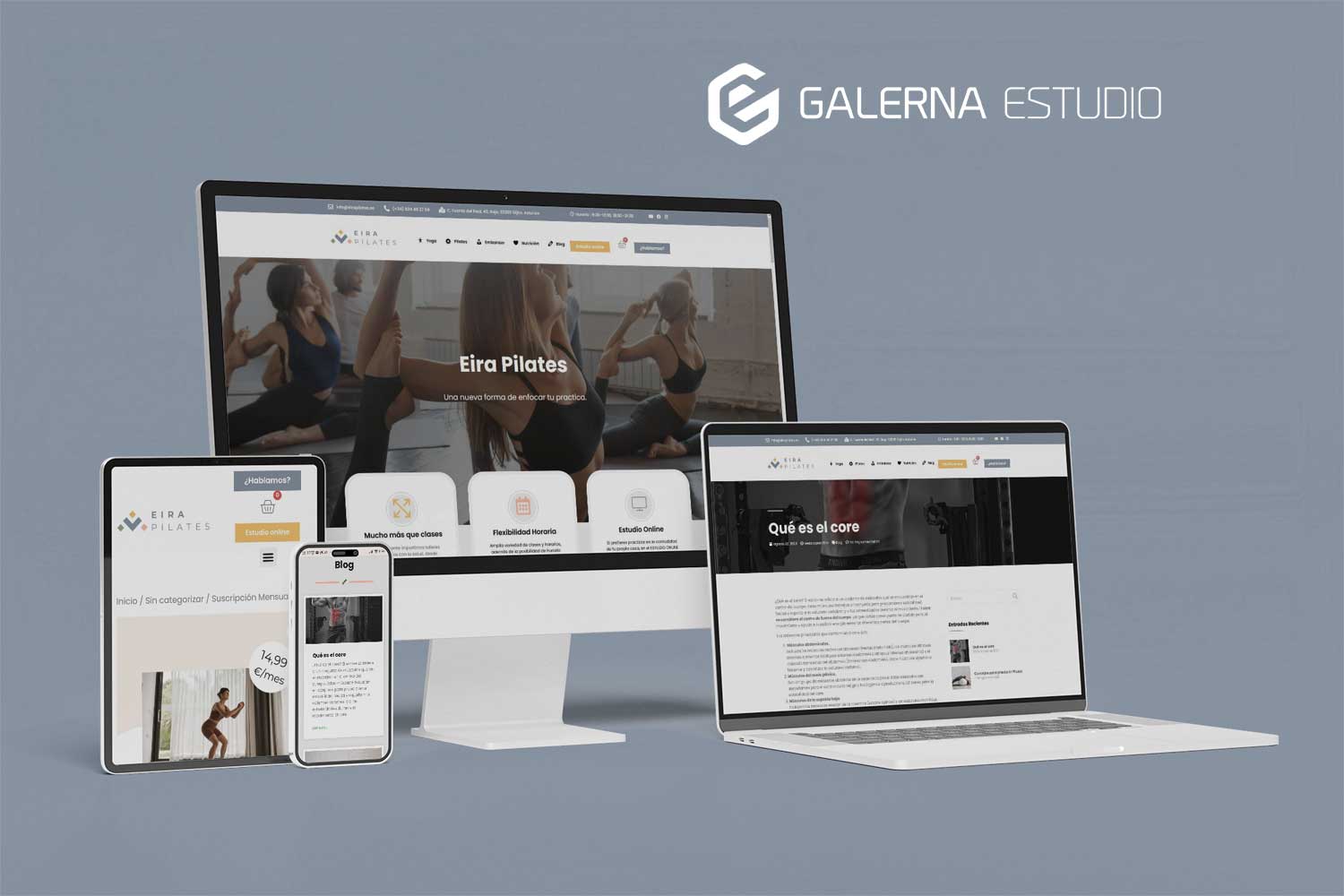 Diseño web Wordpress Pilates Gijón
