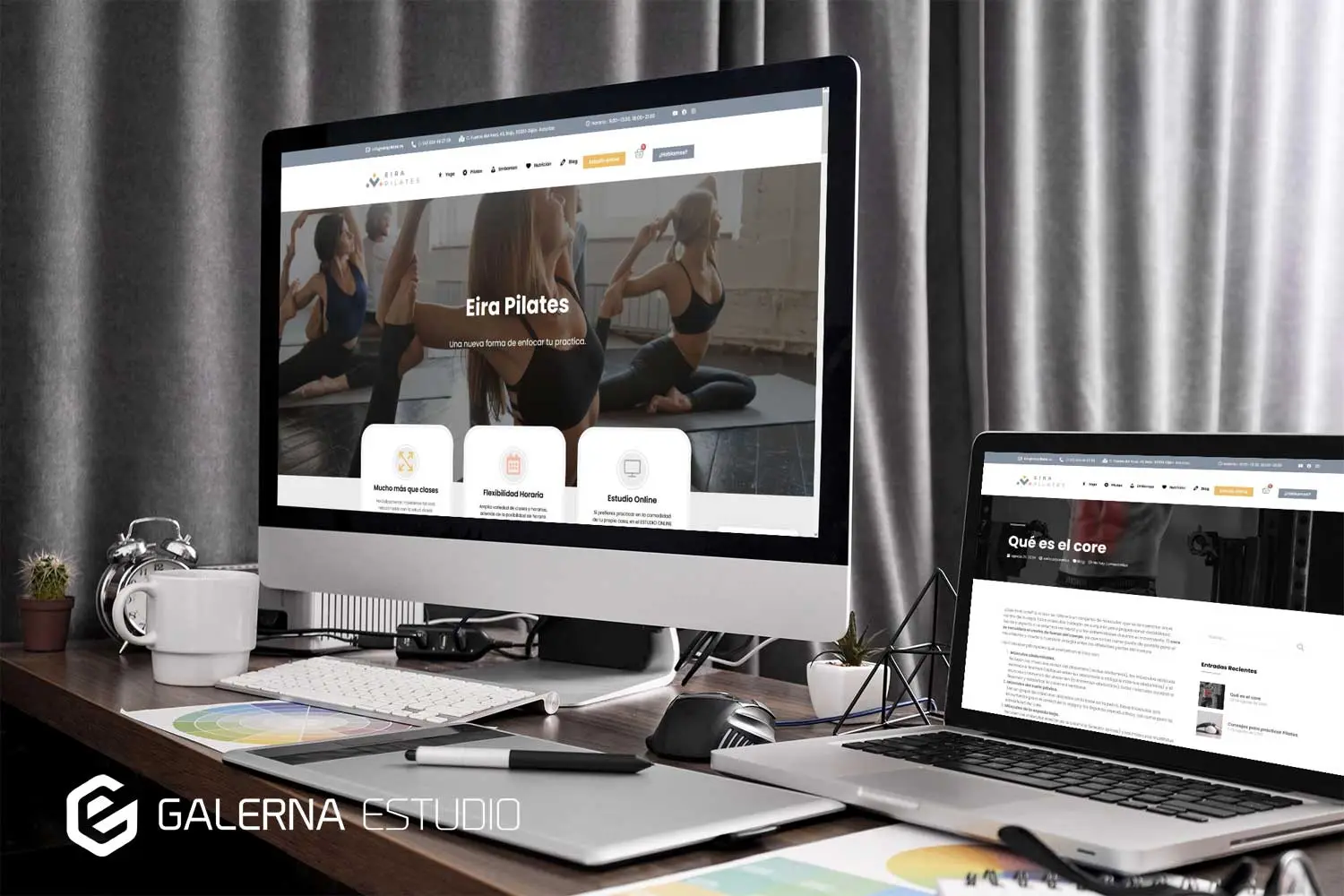 Página web Wordpress Eira Pilates Gijón