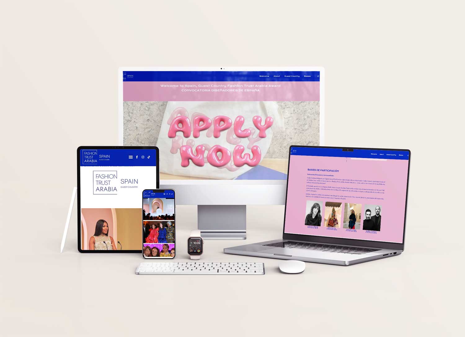 Diseño web Fashion Trust Arabia adaptado móviles
