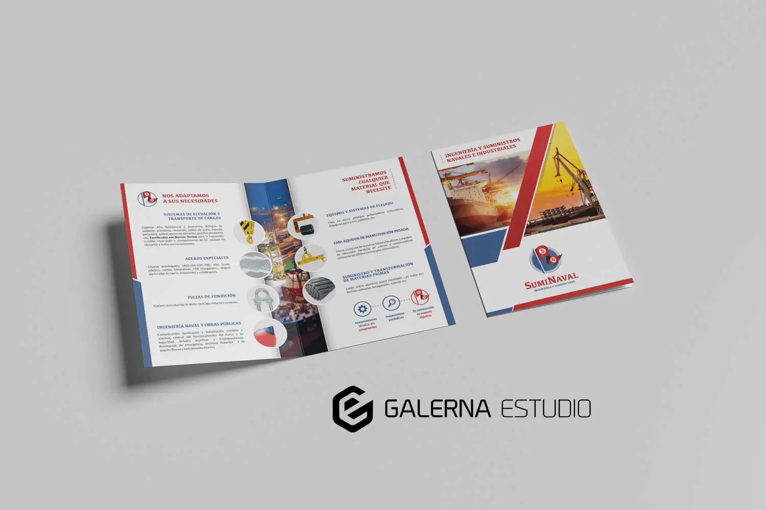 Creación folleto medida empresa Suminaval