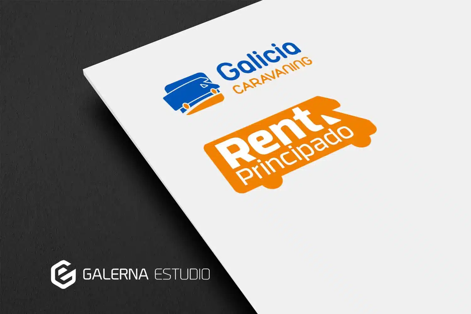 Diseño gráfico identidad visual Galicia Caravaning Rent Principado