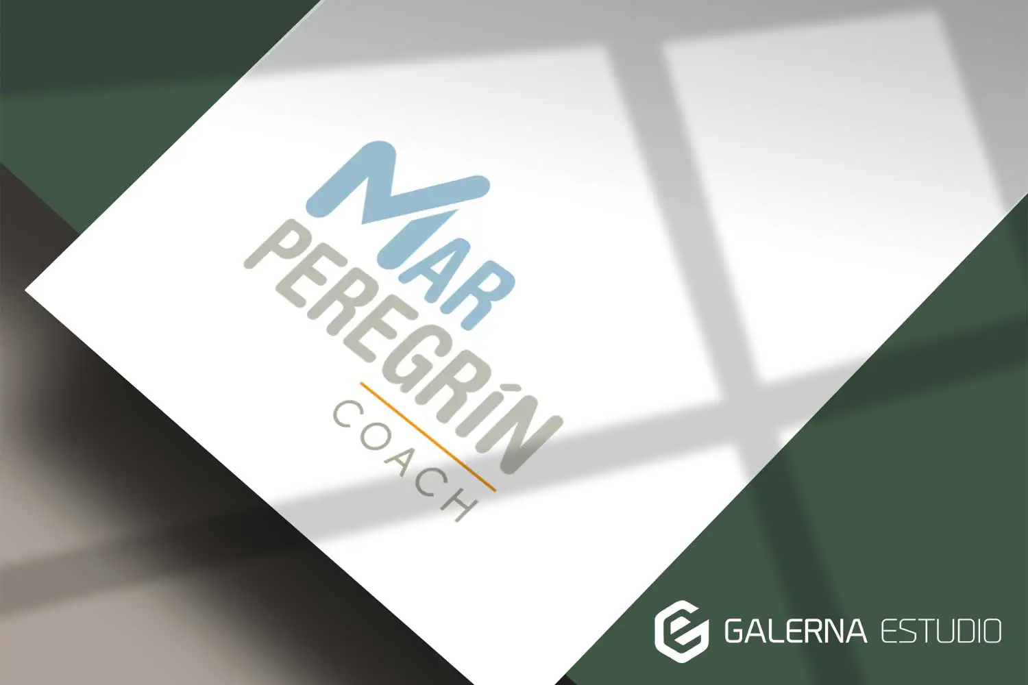 Diseño de logo profresional Mar Peregrin coach