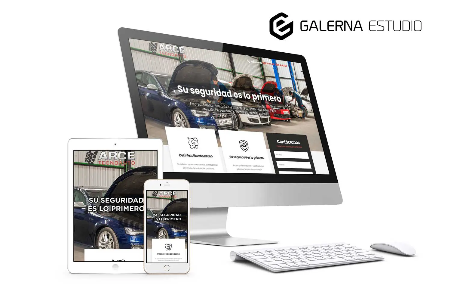 Creación página web Wordpress adaptada móviles ARCE TECNOAUTO
