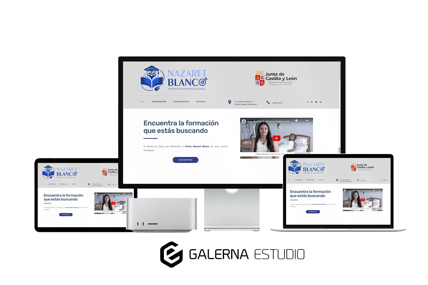 Diseño web Wordpress academia de formación Nazaret Blanco