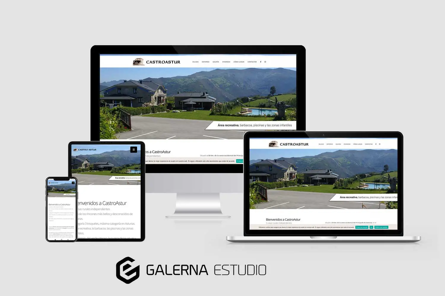 Creación página web Wordpress responsive casa rural Asturias Castroastur