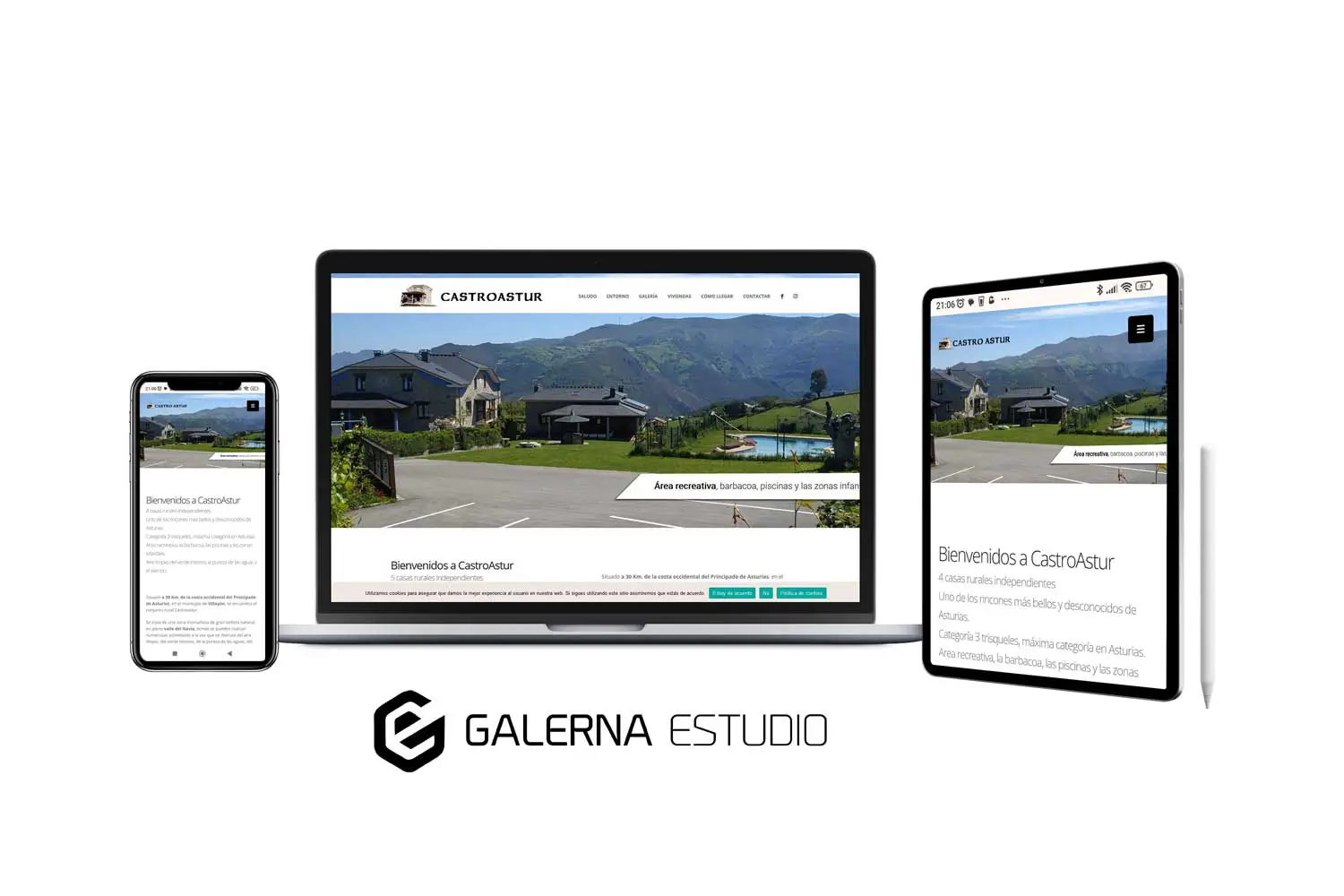 Diseño web profesional Wordpress casa rural Castroastur Asturias