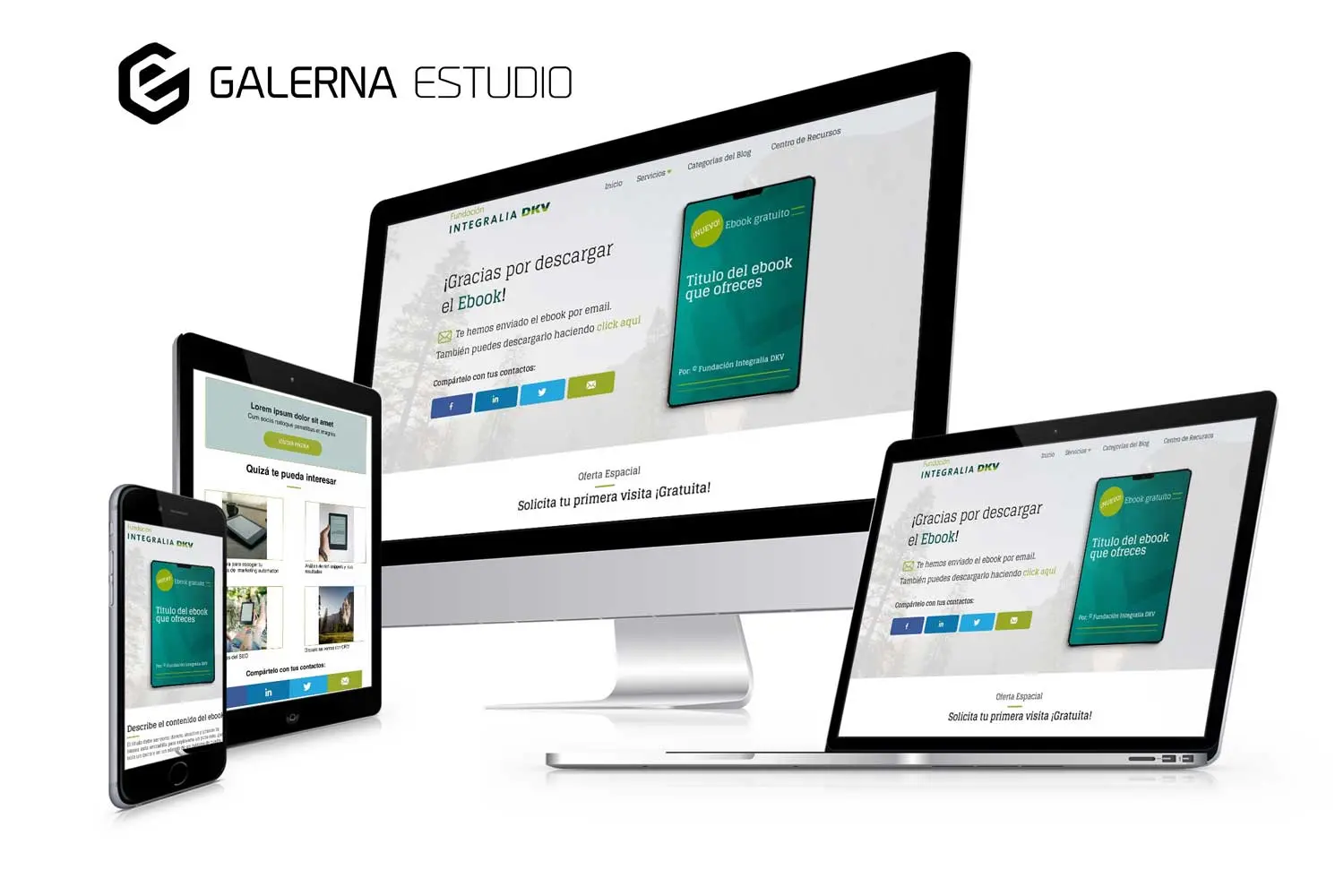 Maquetación de página web para la Fundación DKV Integralia