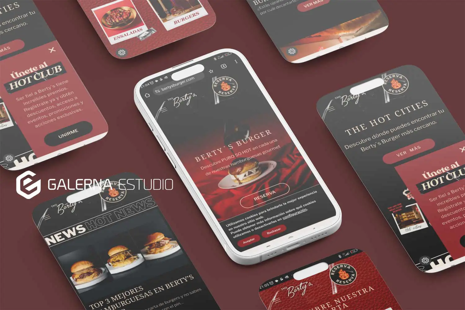 Página web Wordpress adaptada móviles Bertys Burger