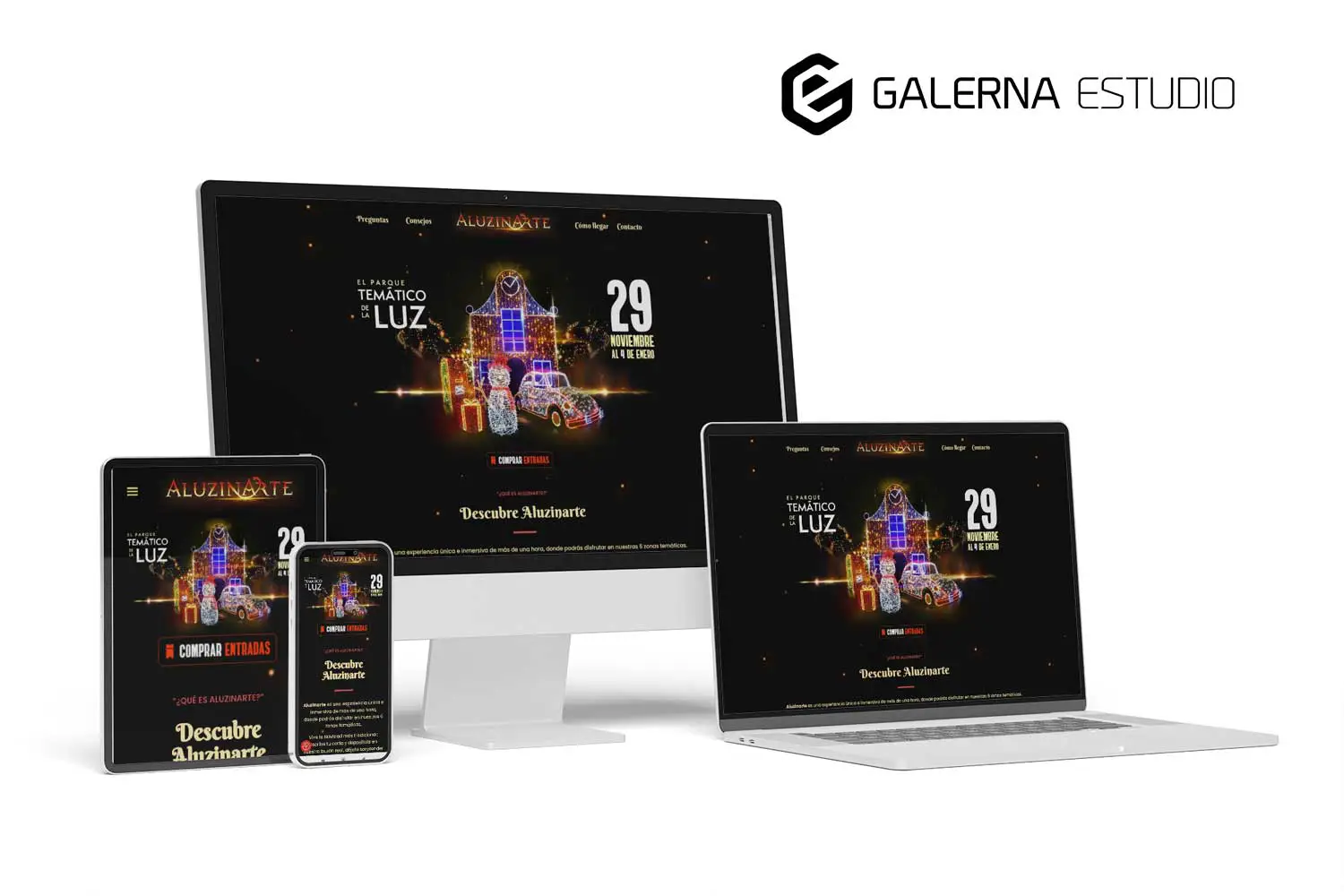 Proyecto web Wordpress diseño navideño atractivo