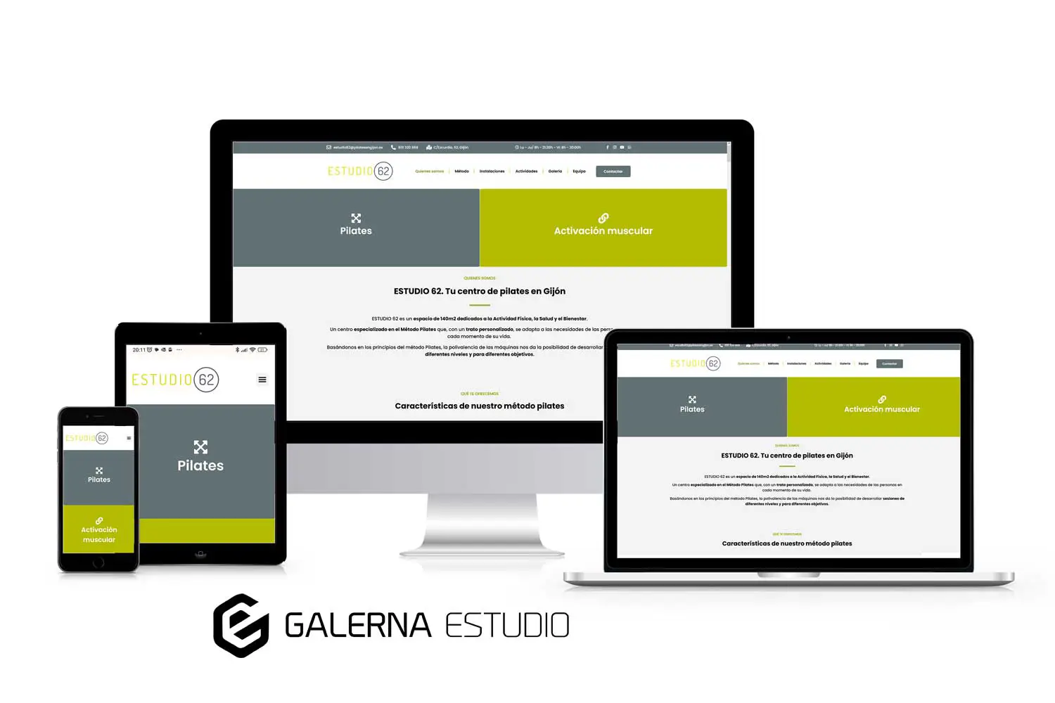 Desarrollo web Wordpress pilates Gijón