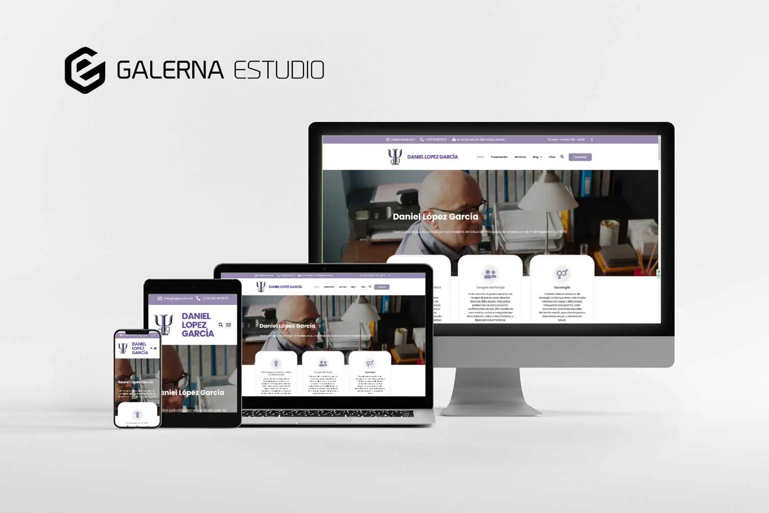 Creación página web Wordpress responsive psicólogo Asturias