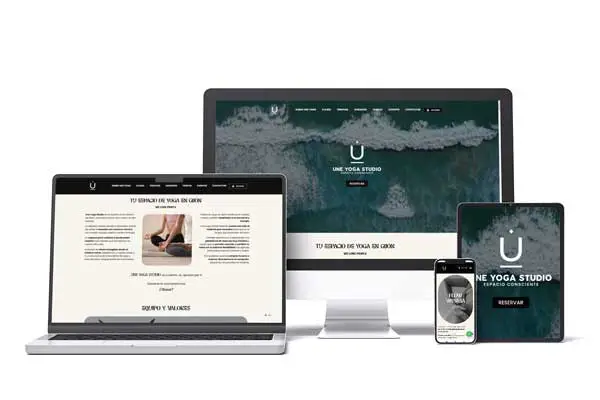 Creación pagina web Gijón Une Yoga Studio